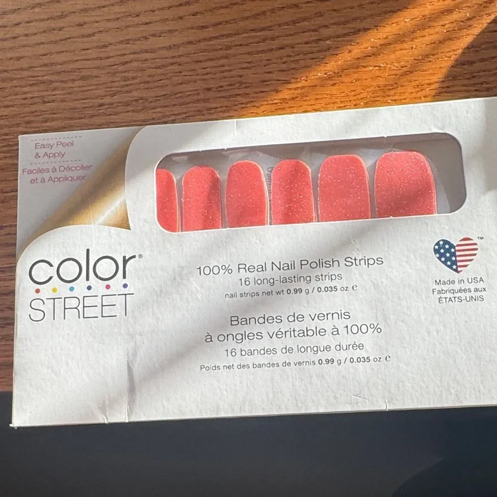 Color Street Coral Nail Polish Strips